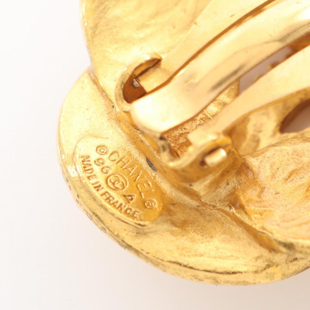 CHANEL Gold Logo Earrings - Picture 3 of 8